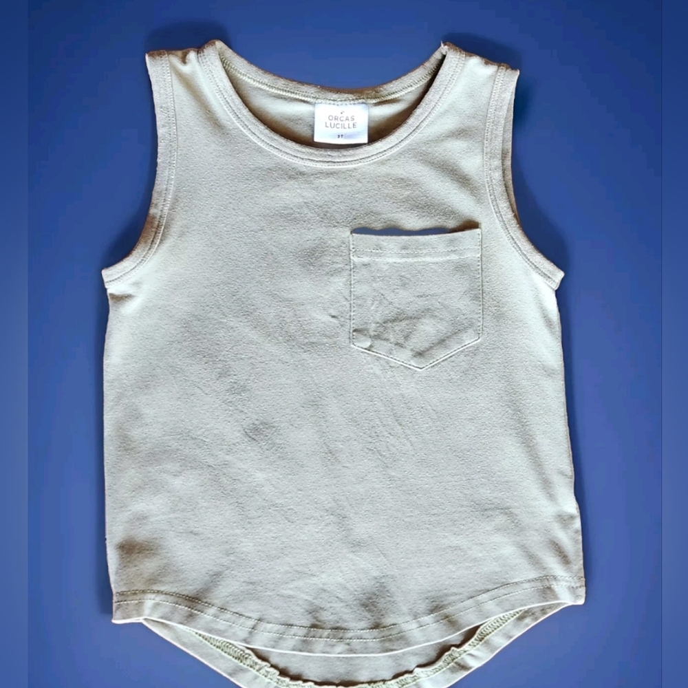 Orcas Lucille Perfect Tank Size 2T Color Sage